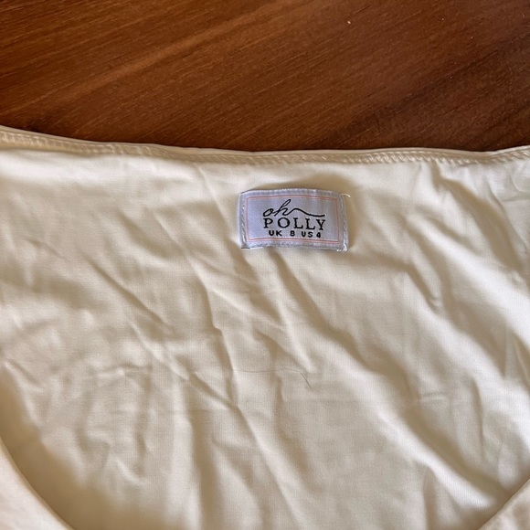 Longsleeve cut out maxi dress maternity cream - Picture 4 of 7